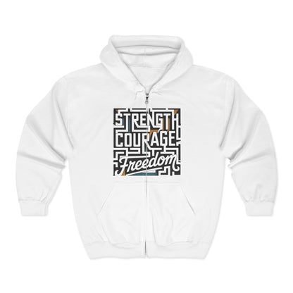 Empowering Freedom Zip-Up Hoodie