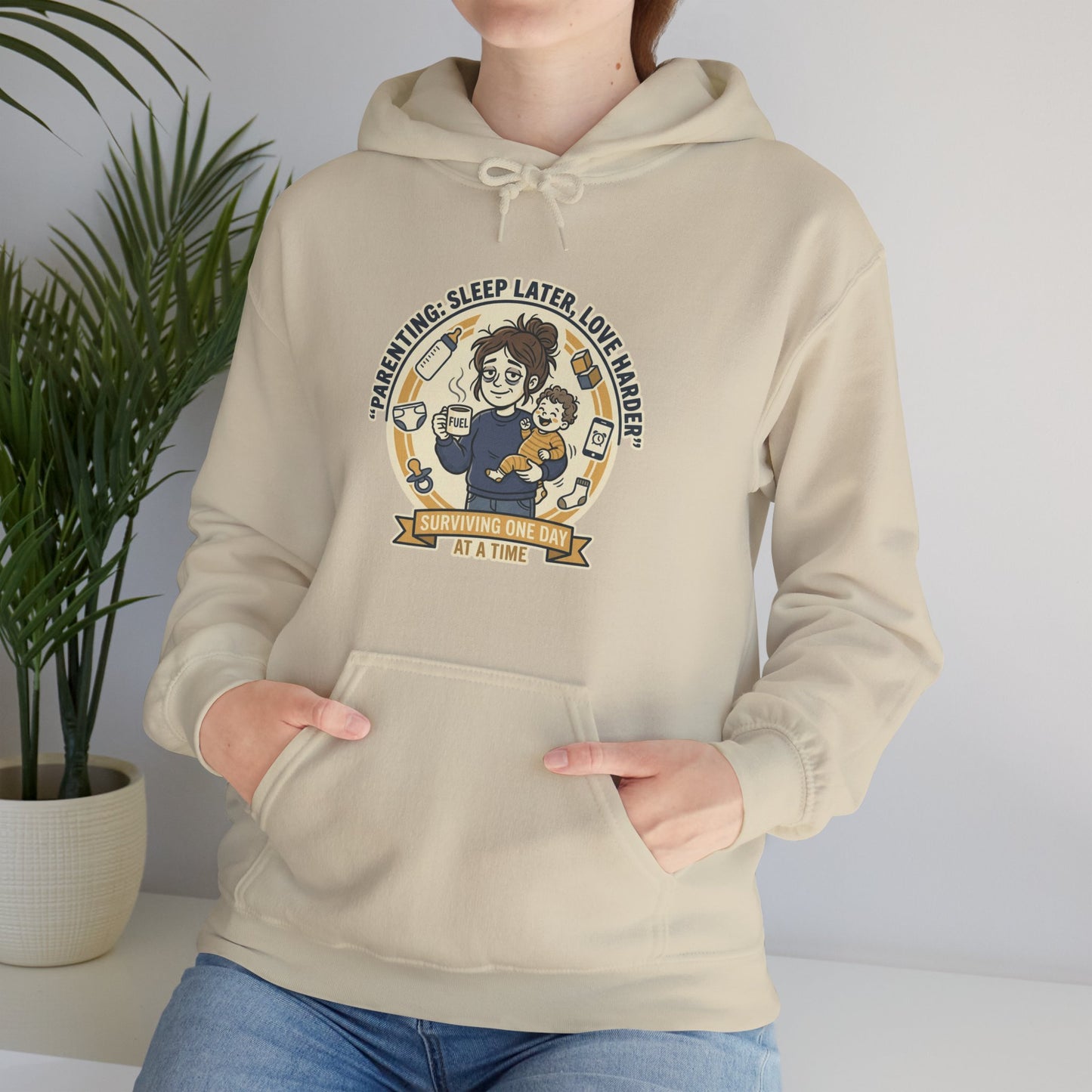 Parenting: Sleep Later, Love Harder Hoodie