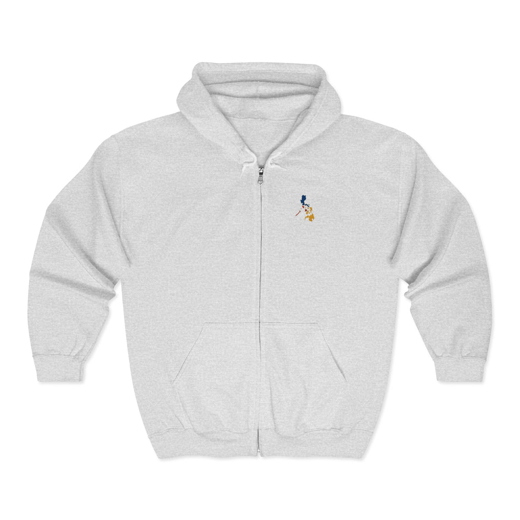 Eagle Crest Zip Hoodie — Crowned Heraldic Eagle Full-Zip Sweatshirt