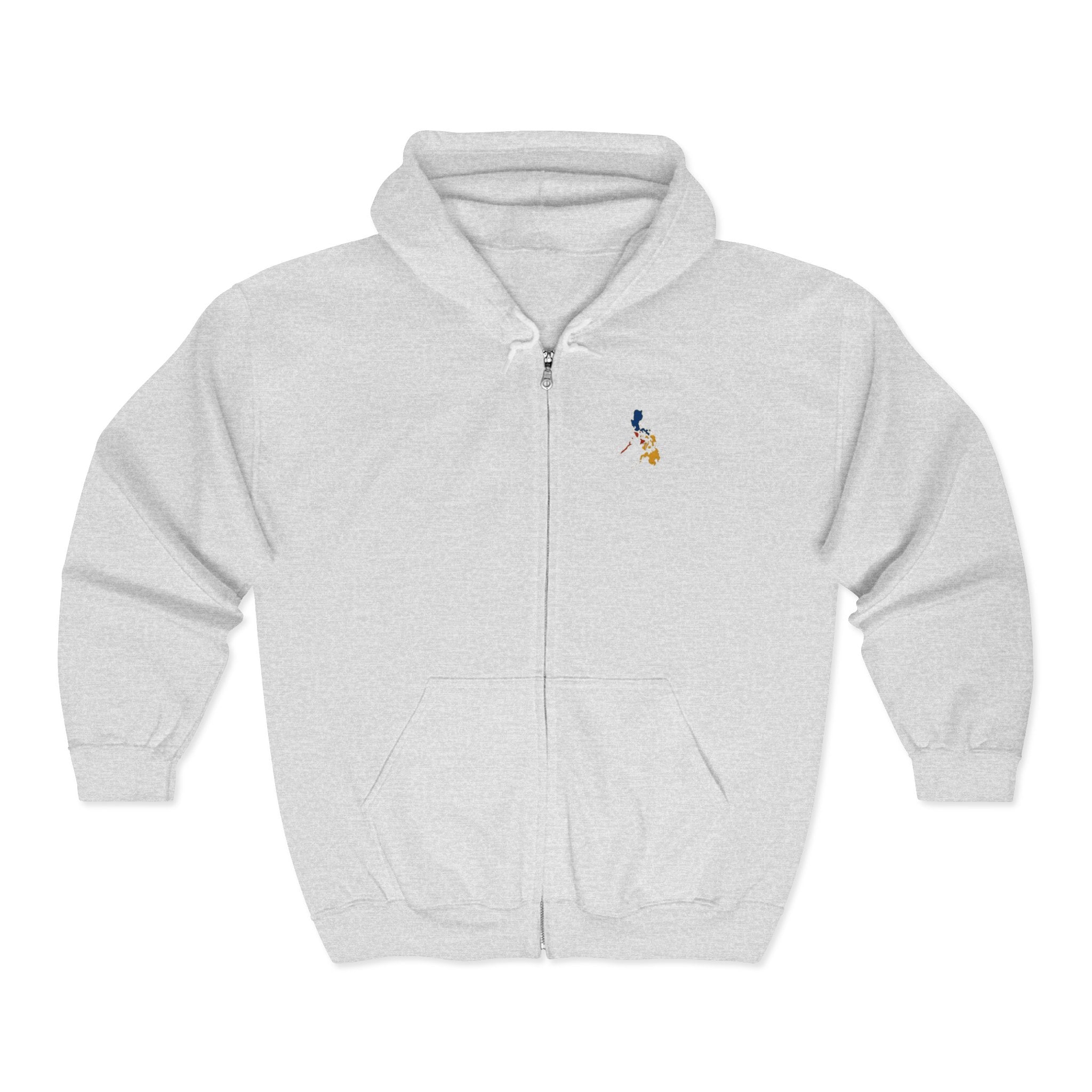 Eagle Crest Zip Hoodie — Crowned Heraldic Eagle Full-Zip Sweatshirt