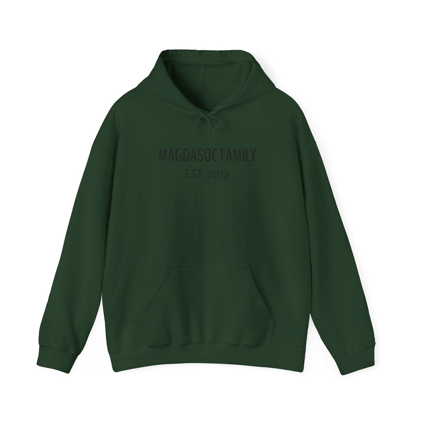 Custom Family Name Hoodie (REGULAR PRINT, DTF)-Personalized Pullover