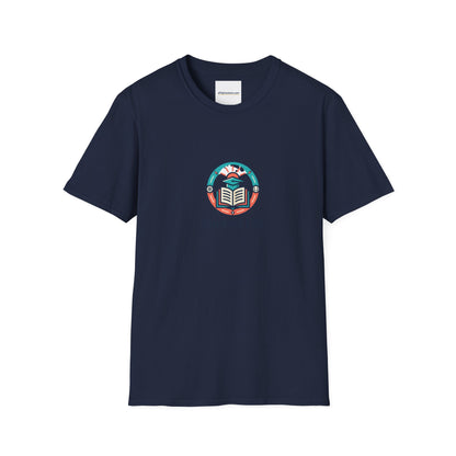 Student Life T-Shirt — Campus Book & Sunrise Design