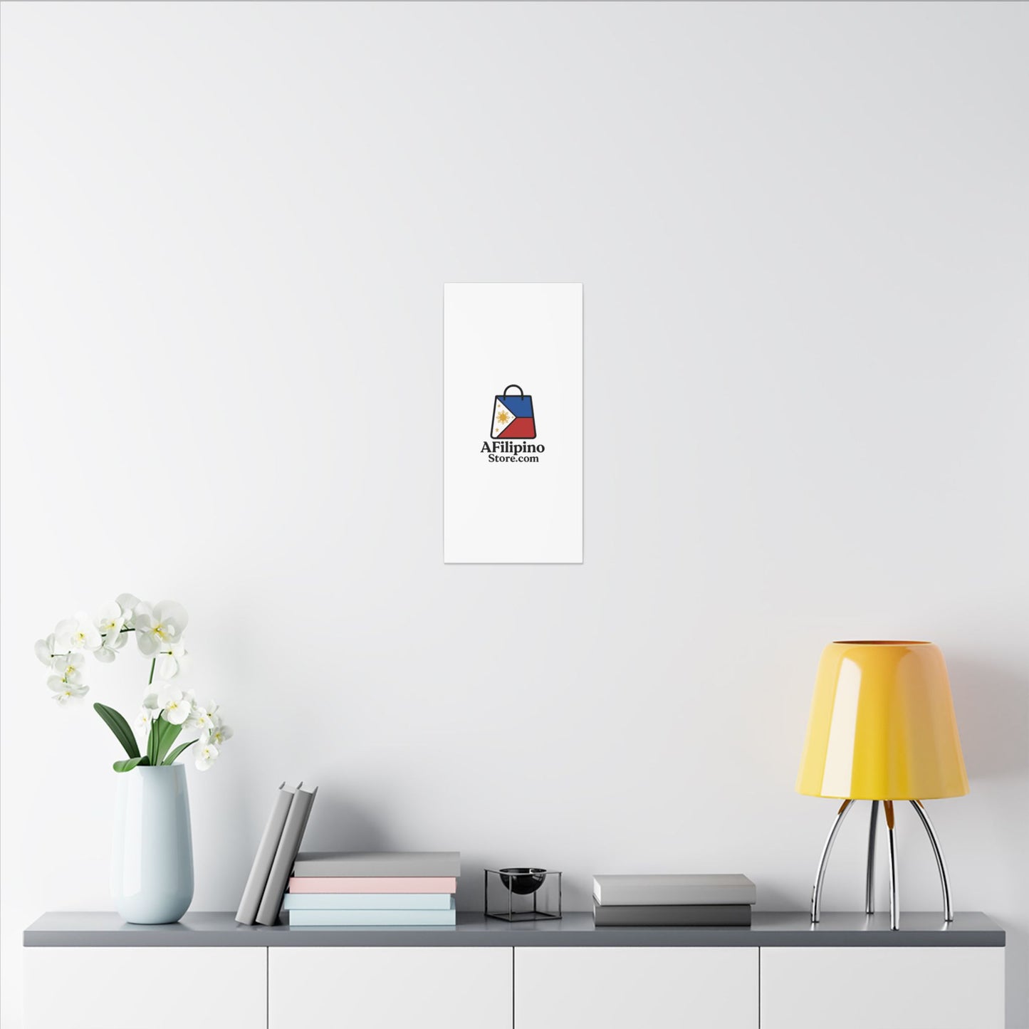 Filipino Flag Tote Logo Canvas Print — AFilipinoStore.com Matte Stretched Wall Art
