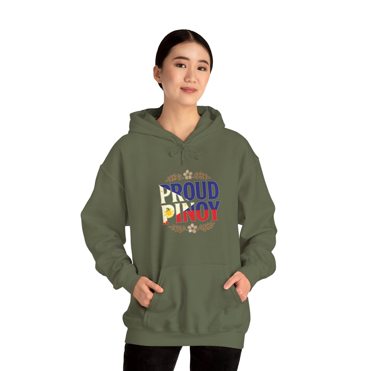 Proud Pinoy  Sa Isip Sa Salita at Sa Gawa Hoodie — Filipino Heritage Pullover