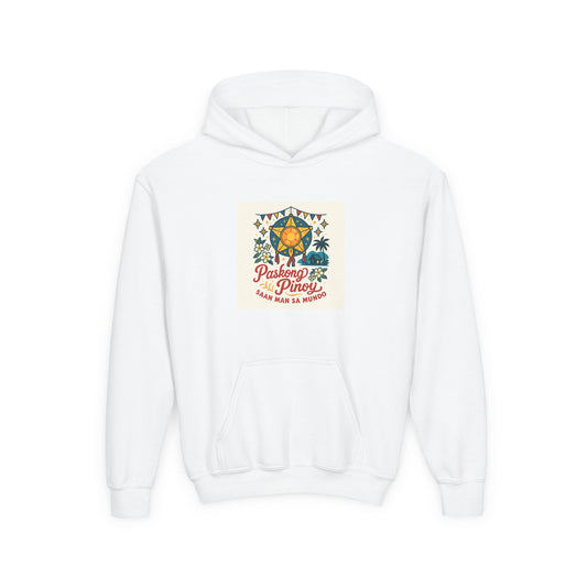 Cozy Holiday Sweatshirt, Youth Hoodie, Christmas Gift, Winter Apparel, Family Celebration Clothing, Fun Christmas Hoodie