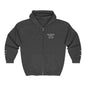 Embroidered Zip Hoodie - Personalized Ready, Designs in front, left and right wrist, and back  (Magdasoc Family with website at the back)