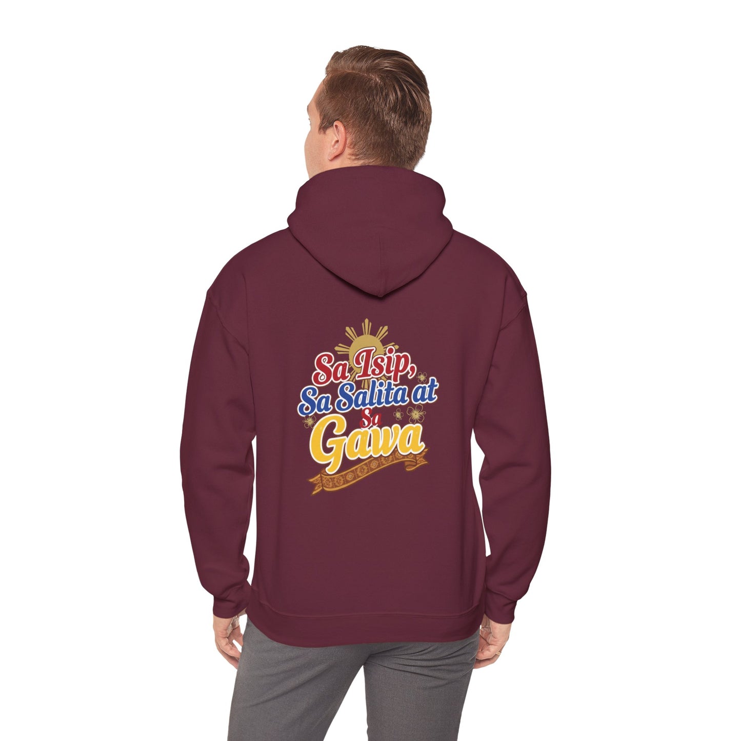 Pinay sa Isip sa Salita at sa Gawa — Filipino Pride Pullover Hoodie