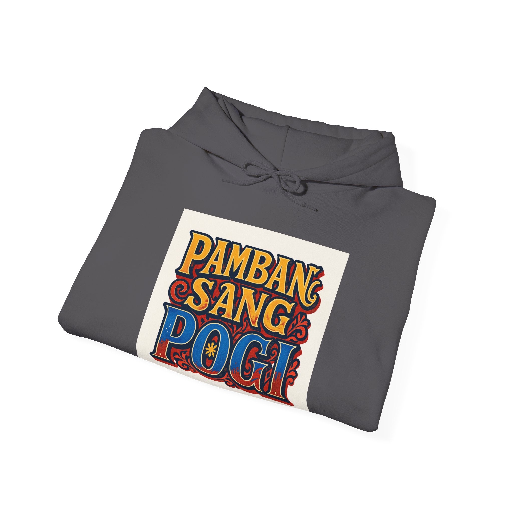 Filipino Pride Hoodie — "Pambansang Pogi" Retro Lettering Pullover