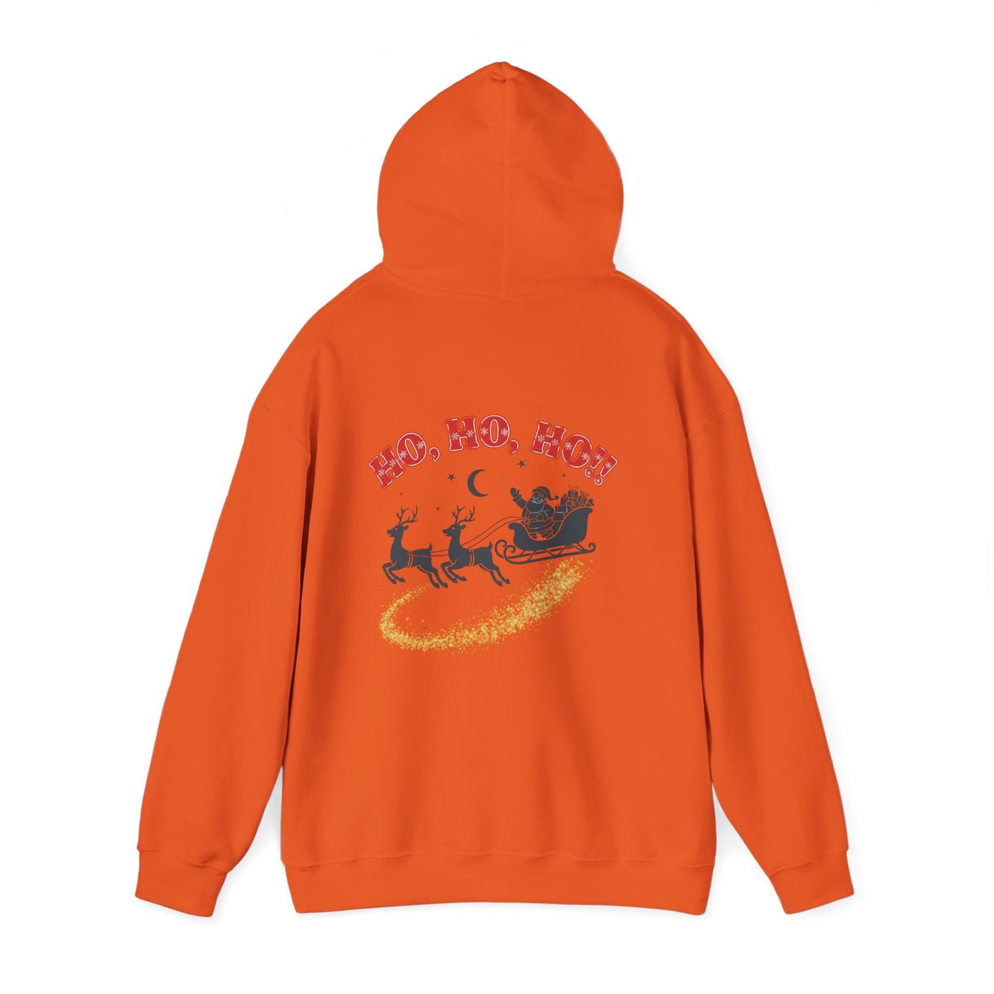 Christmas Hoodie - 'Merry Christmas to Everyone' Front & 'HO, HO, HO!!' Back Holiday Sweatshirt