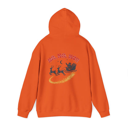 Christmas Hoodie - 'Merry Christmas to Everyone' Front & 'HO, HO, HO!!' Back Holiday Sweatshirt