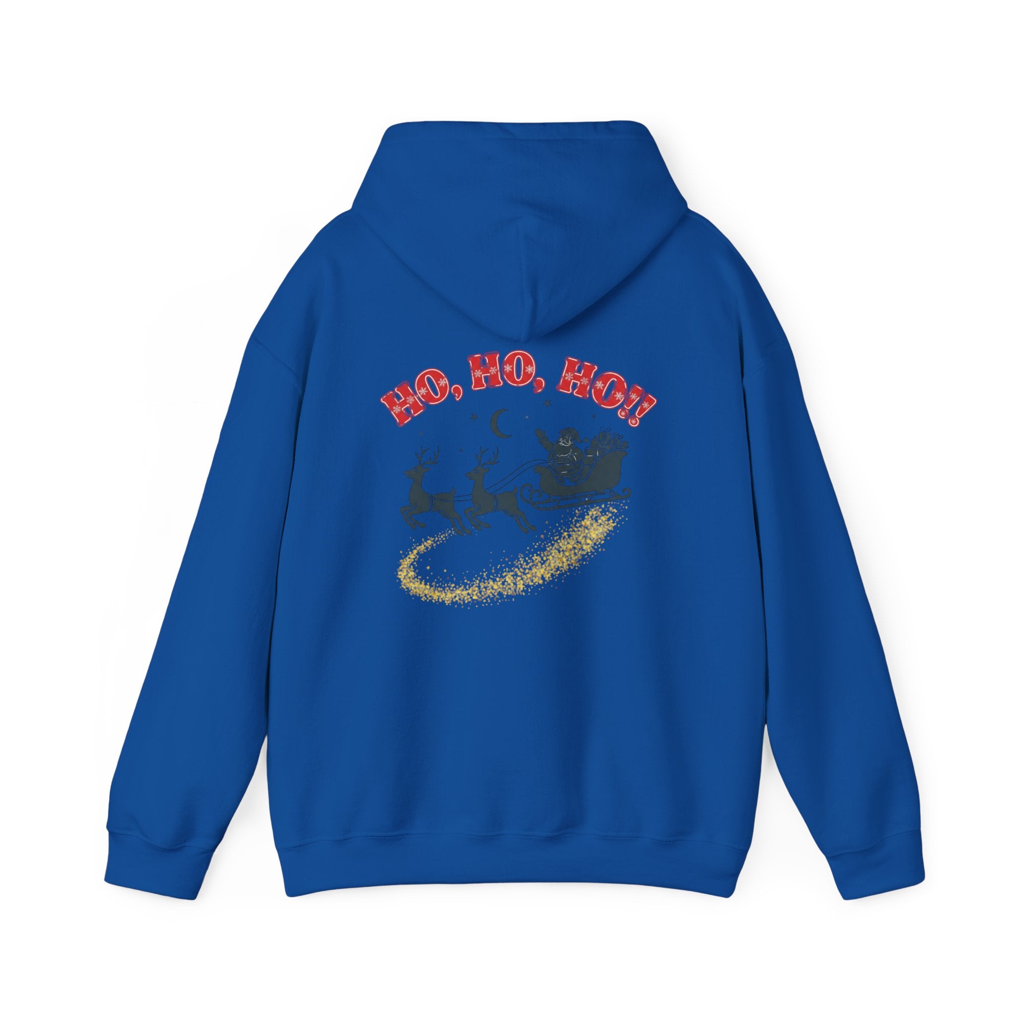 Christmas Hoodie - 'Merry Christmas to Everyone' Front & 'HO, HO, HO!!' Back Holiday Sweatshirt