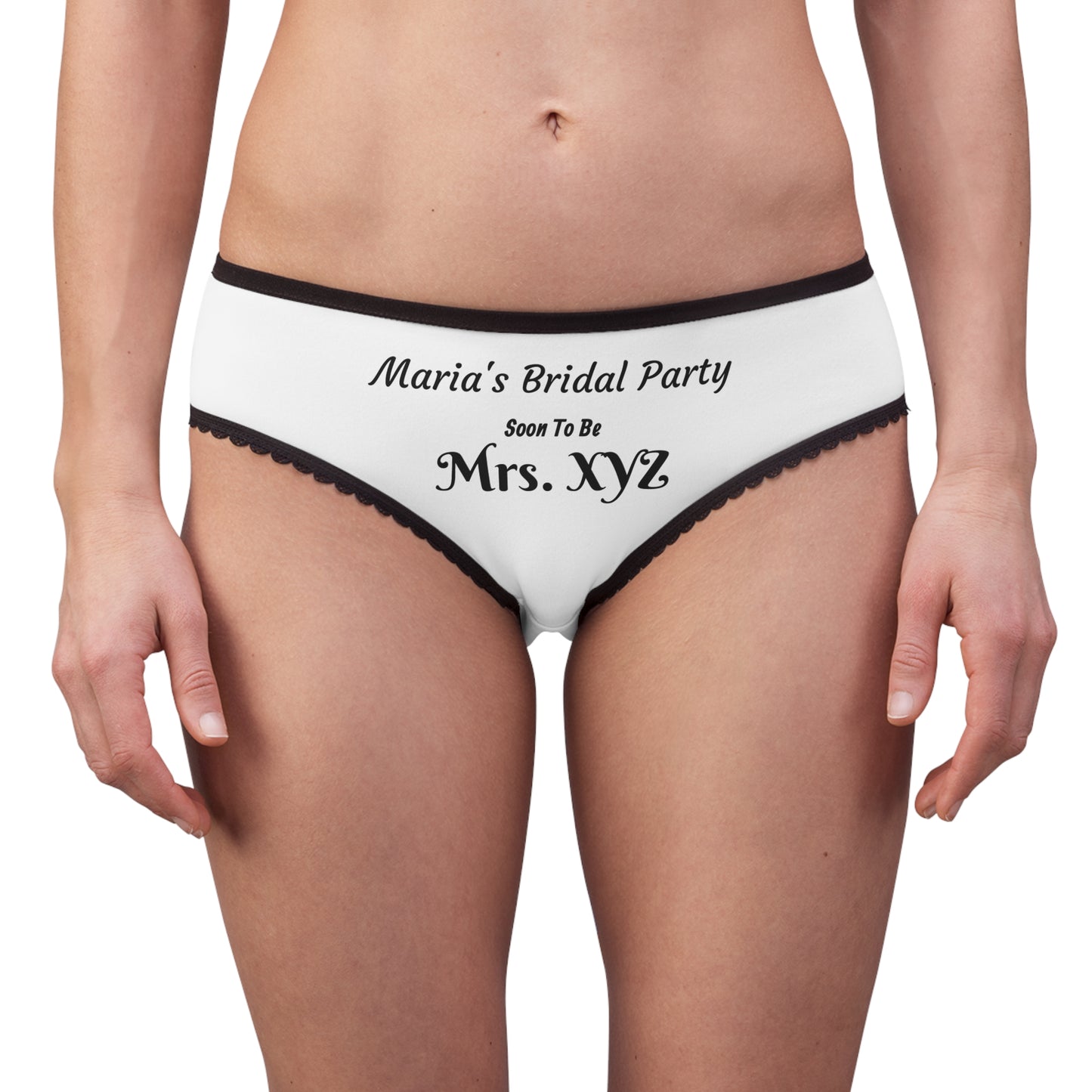 Personalizable Bridal Party 'Soon To Be Mrs. XYZ' Women's Briefs
