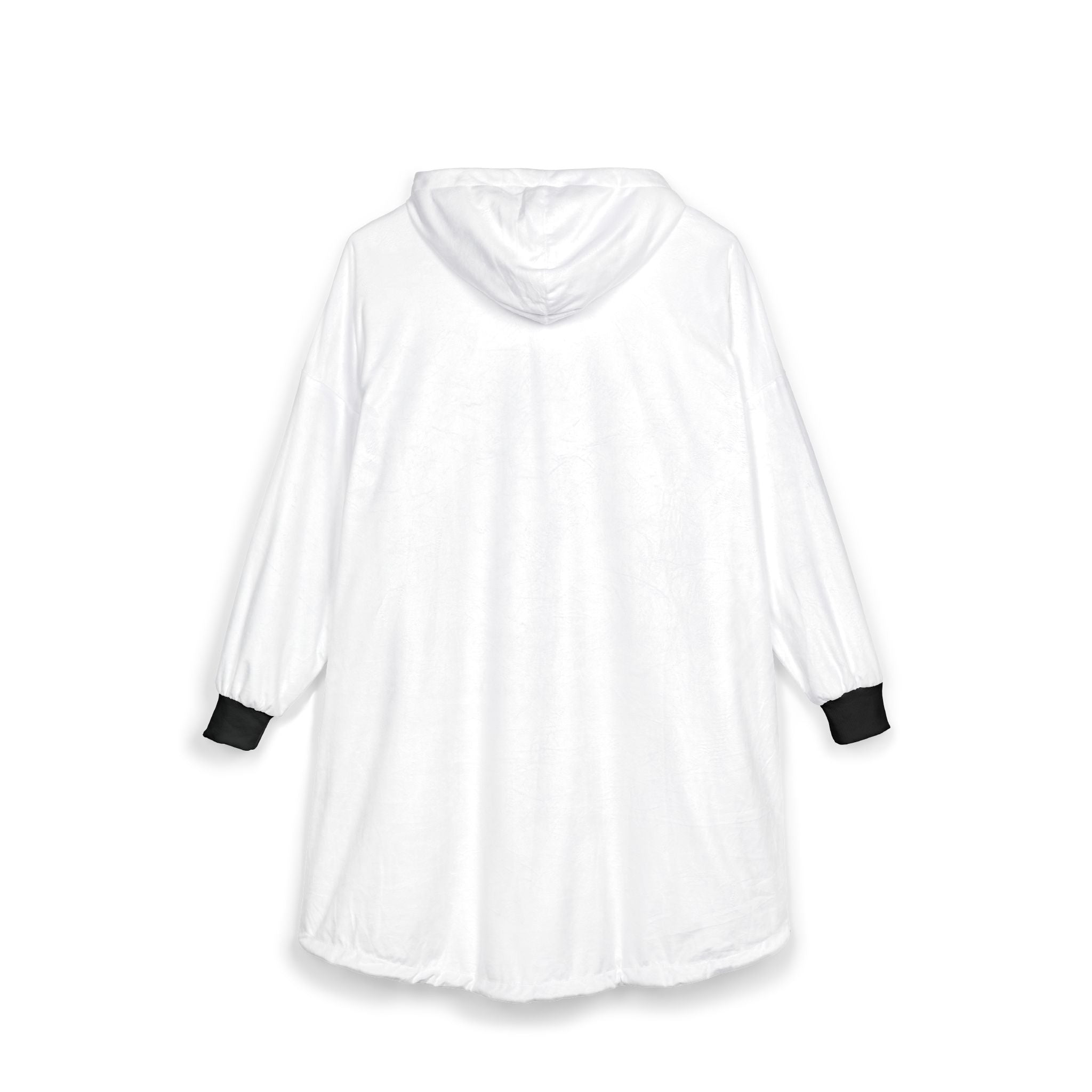 Plaid Hooded Blanket with Star Patch – Cozy Flannel Wearable Throw