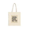 Cotton Canvas Tote Bag