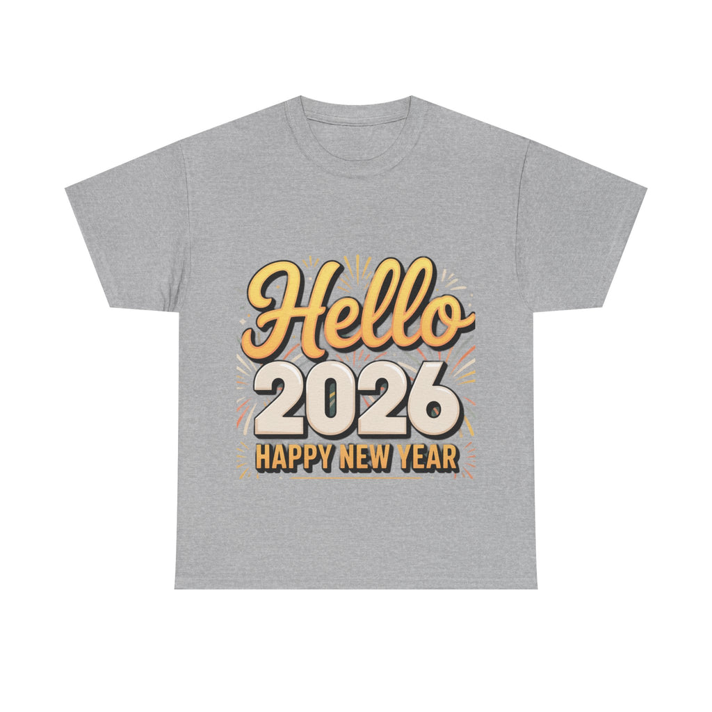 Copy of New Year Celebration Tee - Hello 2026 Happy New Year Design