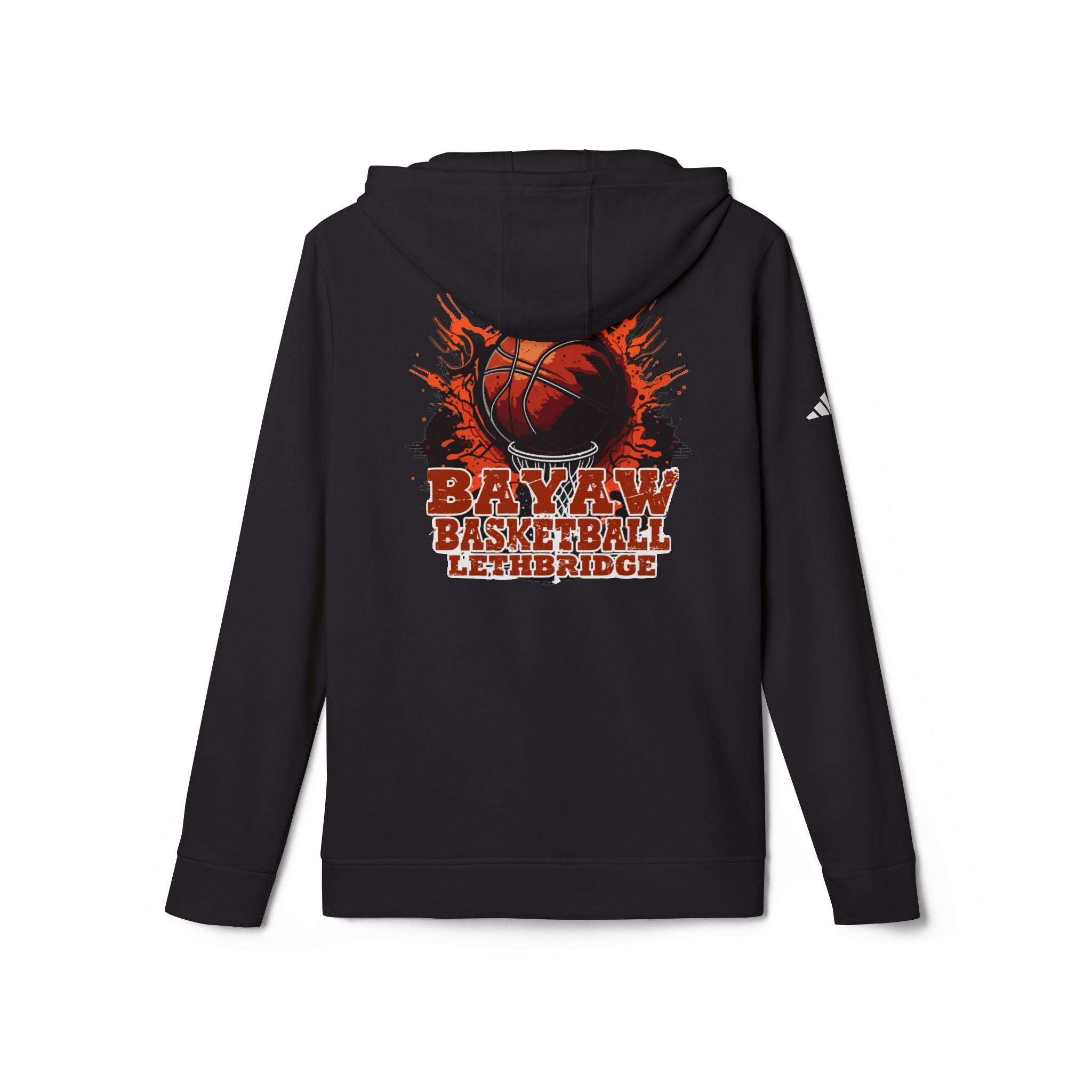 Rebel Basketball League Hoodie — Bold Grunge Basketball Logo