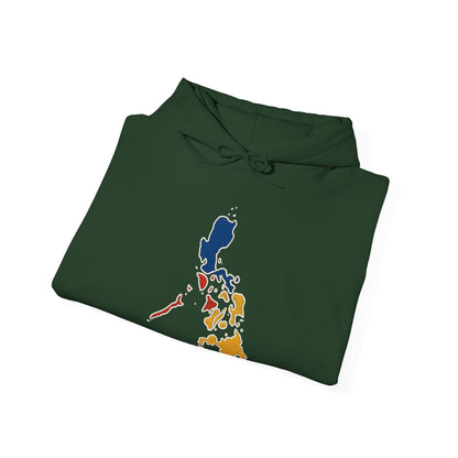 Philippines Map & Heraldic Eagle Hoodie — Filipino Pride Pullover