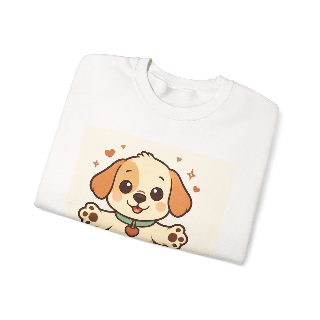 Looking for Hugs Sweatshirt — Cute Puppy Graphic Crewneck