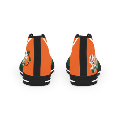 Orange Blossom Men's Personalized High Top Sneakers