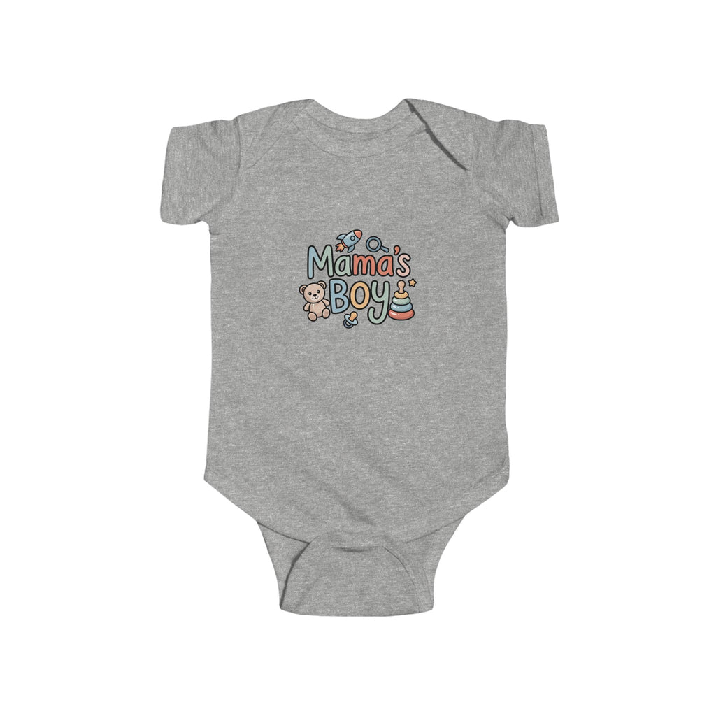 Mama's Boy Infant Bodysuit - Cute and Comfy Baby Onesie for Newborns