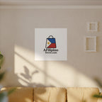 Filipino Flag Tote Logo Canvas Print — AFilipinoStore.com Matte Stretched Wall Art