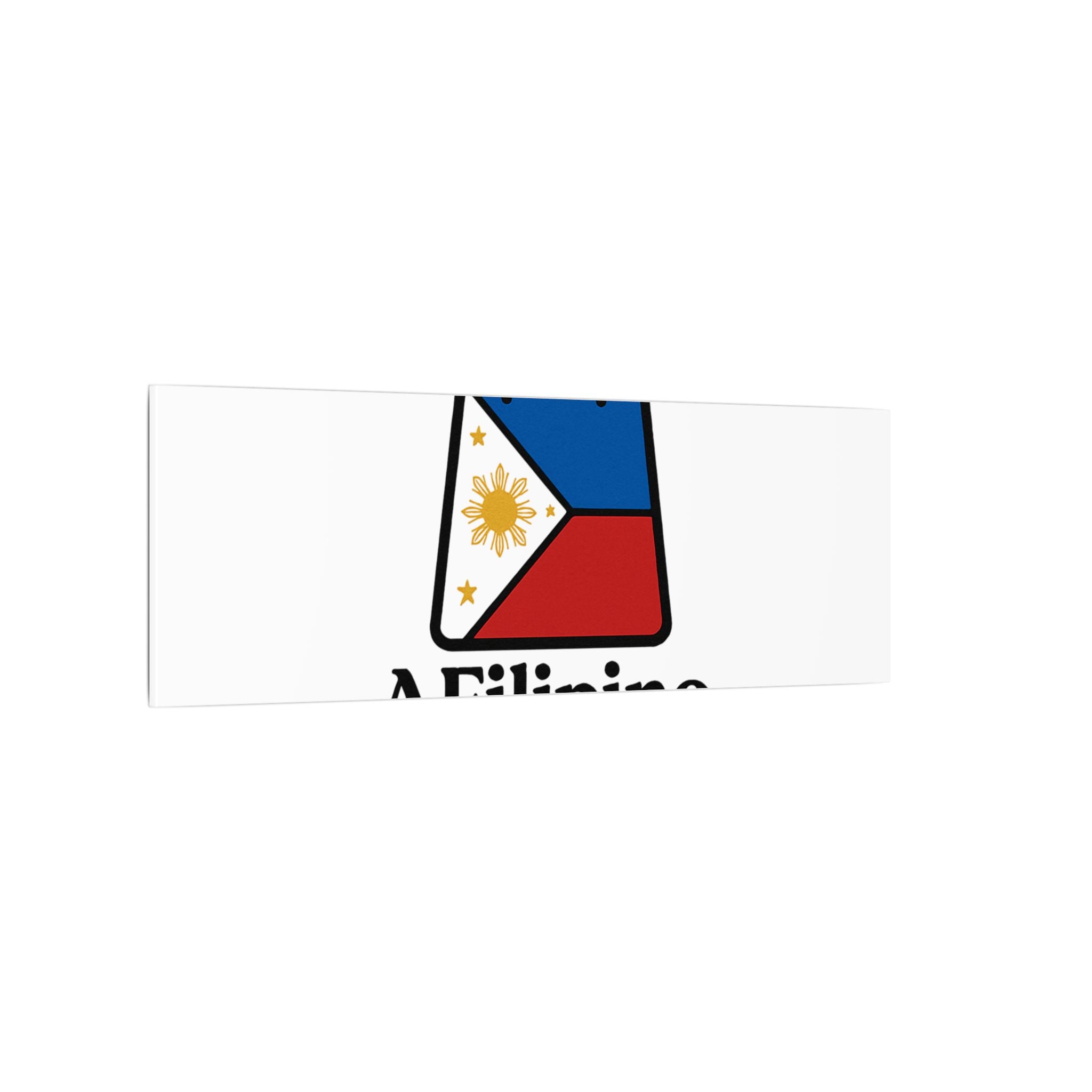 Filipino Flag Tote Logo Canvas Print — AFilipinoStore.com Matte Stretched Wall Art