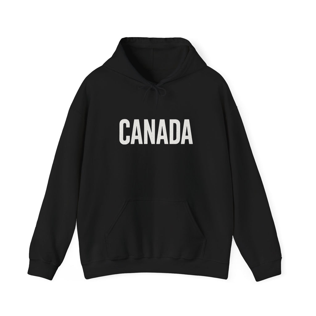 Canada Flag Hoodie – Vintage Canada Text & Maple Leaf Pullover