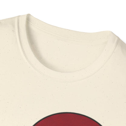 Half Heart Graphic T‑Shirt — Minimal Red Heart Tee