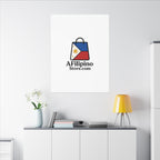 Filipino Flag Tote Logo Canvas Print — AFilipinoStore.com Matte Stretched Wall Art