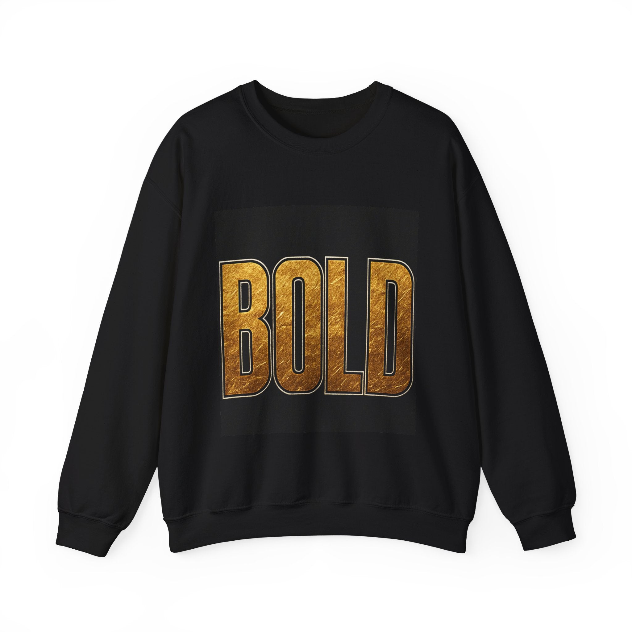 Bold Gold Lettering Sweatshirt — BOLD Graphic Crewneck