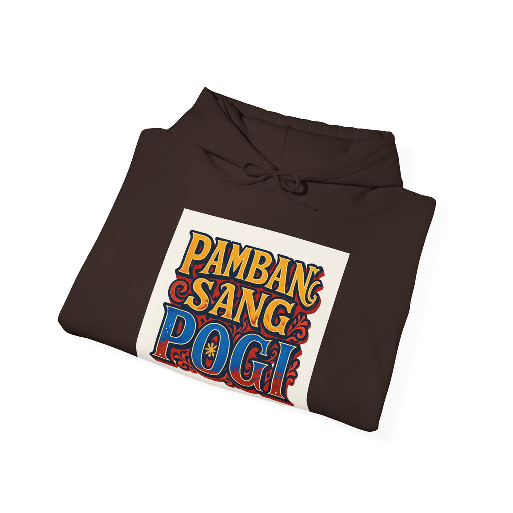Filipino Pride Hoodie — "Pambansang Pogi" Retro Lettering Pullover