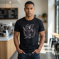 Gothic Demon Hunter T-Shirt — Knight with Wings Illustration