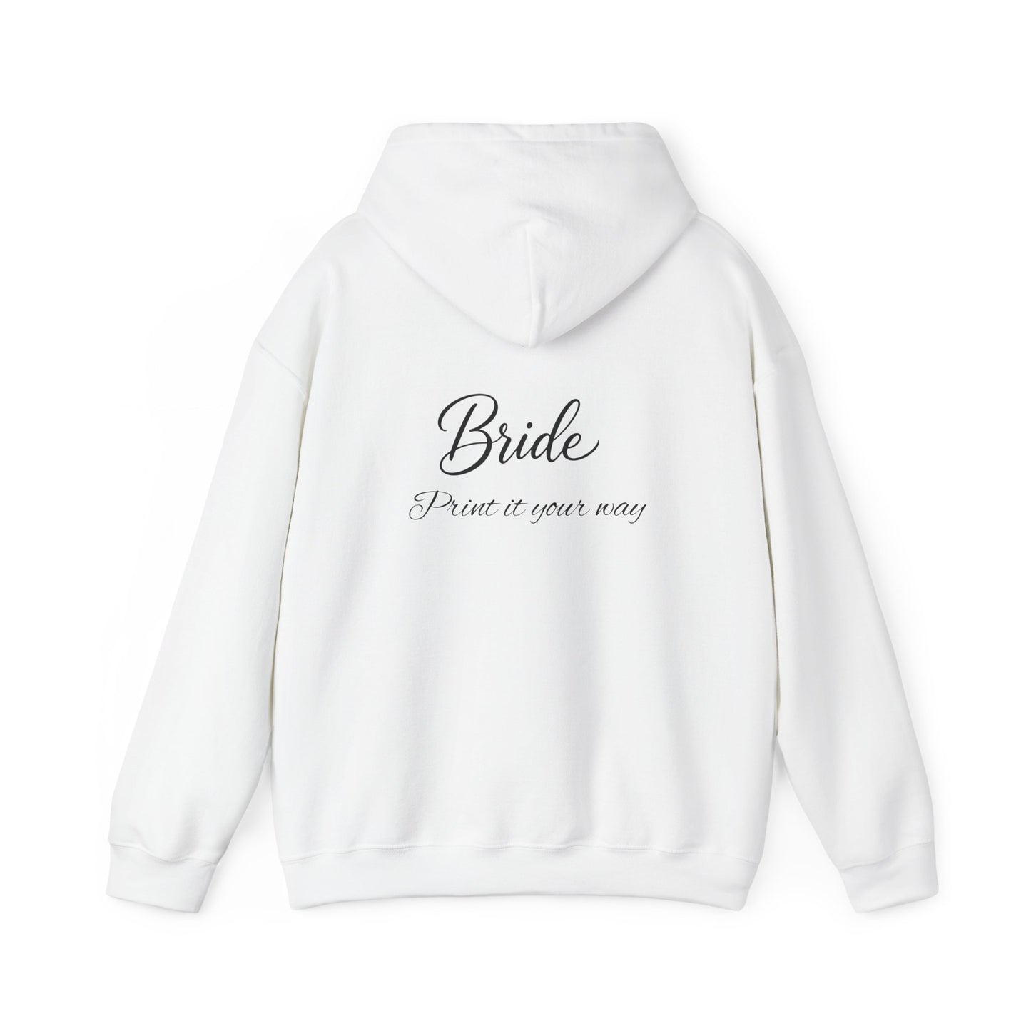 "Bride" Script Hoodie — Bridal Wedding Party Pullover
