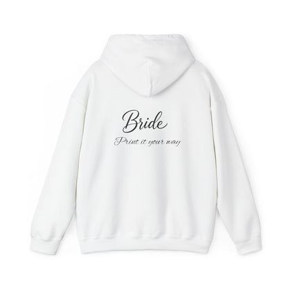 "Bride" Script Hoodie — Bridal Wedding Party Pullover