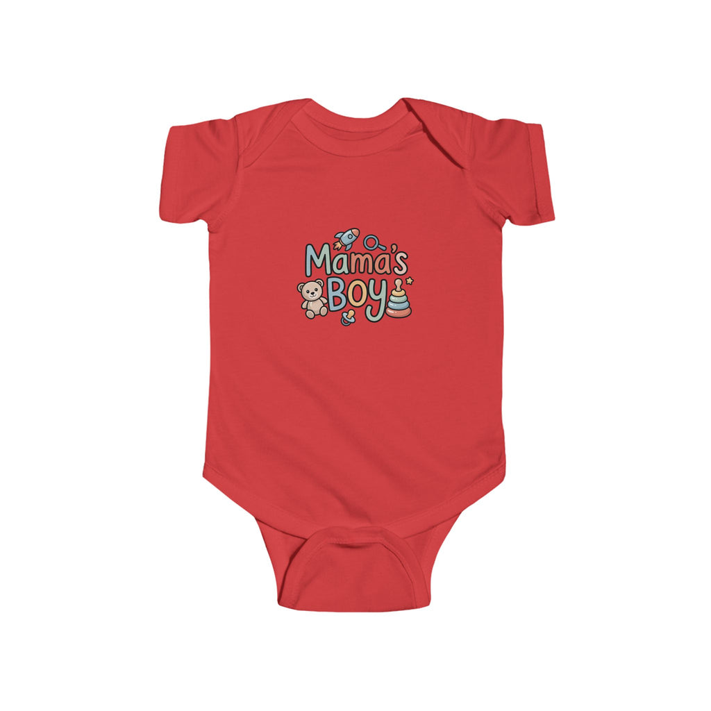 Mama's Boy Infant Bodysuit - Cute and Comfy Baby Onesie for Newborns