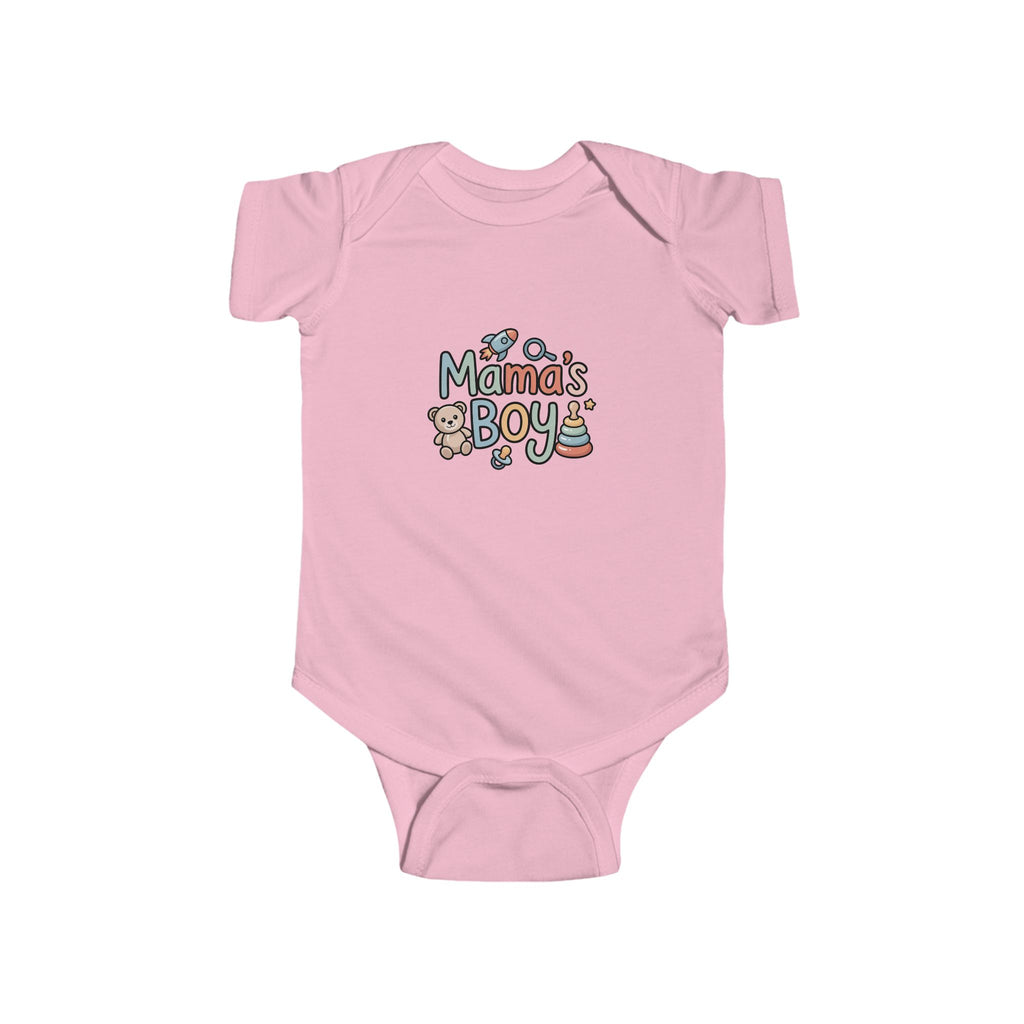 Mama's Boy Infant Bodysuit - Cute and Comfy Baby Onesie for Newborns