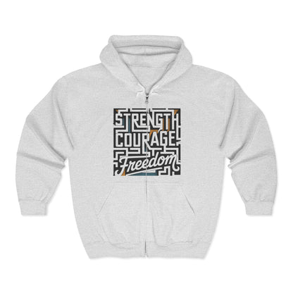 Empowering Freedom Zip-Up Hoodie
