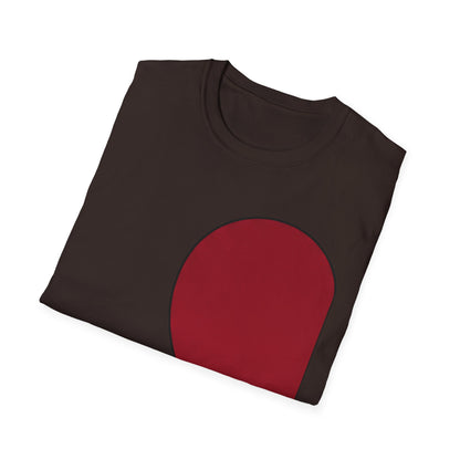 Half Heart Graphic T‑Shirt — Minimal Red Heart Tee
