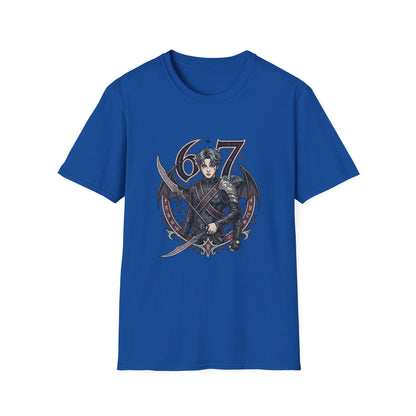 Gothic Demon Hunter T-Shirt — Knight with Wings Illustration