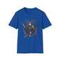 Gothic Demon Hunter T-Shirt — Knight with Wings Illustration