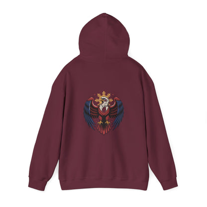 Philippines Map & Heraldic Eagle Hoodie — Filipino Pride Pullover