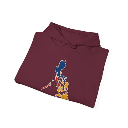 Philippines Map & Heraldic Eagle Hoodie — Filipino Pride Pullover