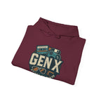 Gen X Hoodie – Retro Raised on Rewind Graphic Sweatshirt