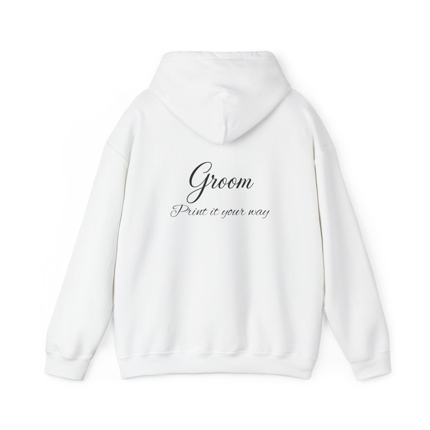 "Groom" Script Hoodie — Bridal Wedding Party Pullover