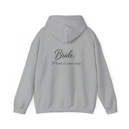 "Bride" Script Hoodie — Bridal Wedding Party Pullover