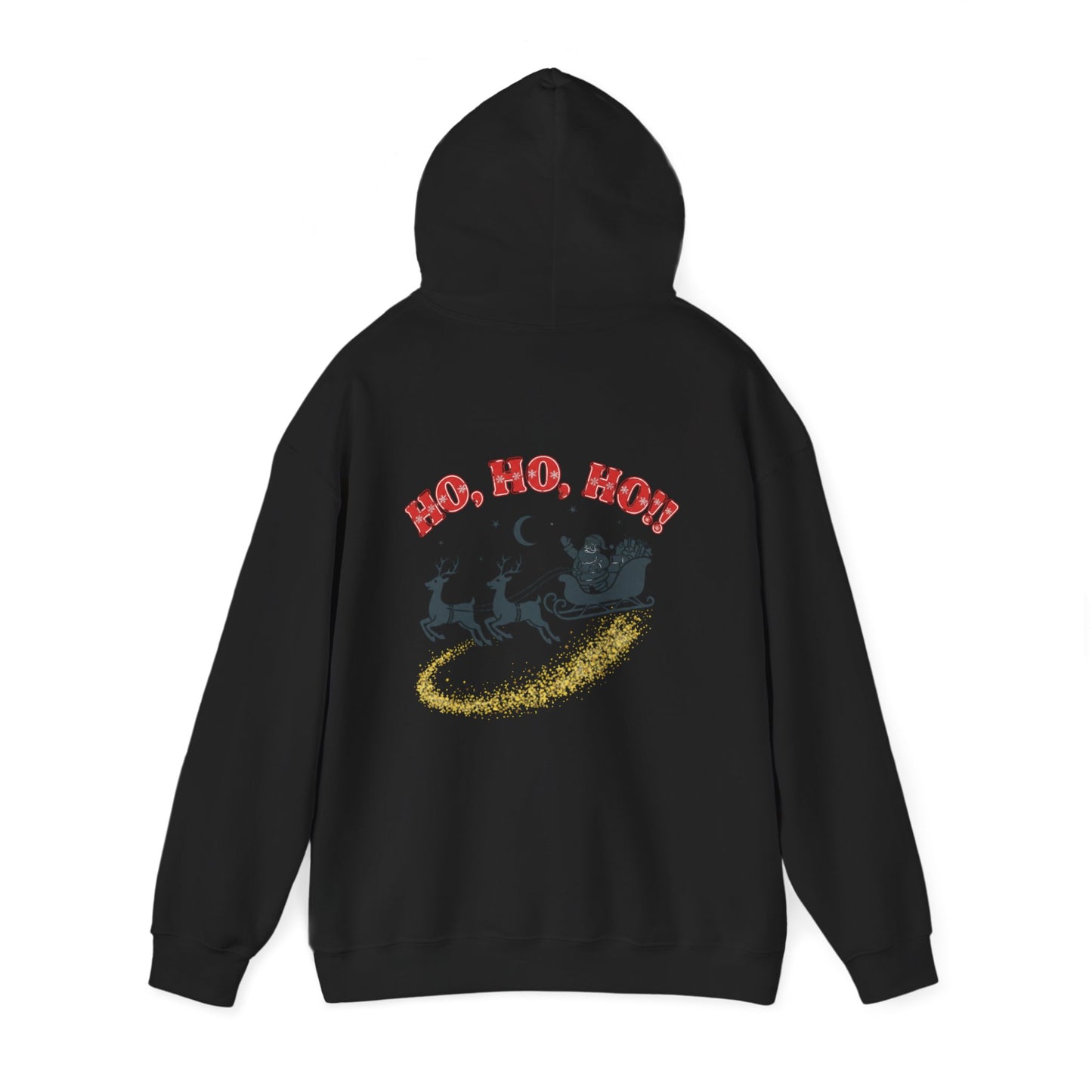 Christmas Hoodie - 'Merry Christmas to Everyone' Front & 'HO, HO, HO!!' Back Holiday Sweatshirt