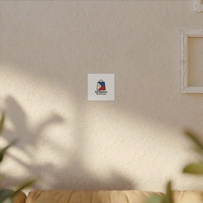 Filipino Flag Tote Logo Canvas Print — AFilipinoStore.com Matte Stretched Wall Art