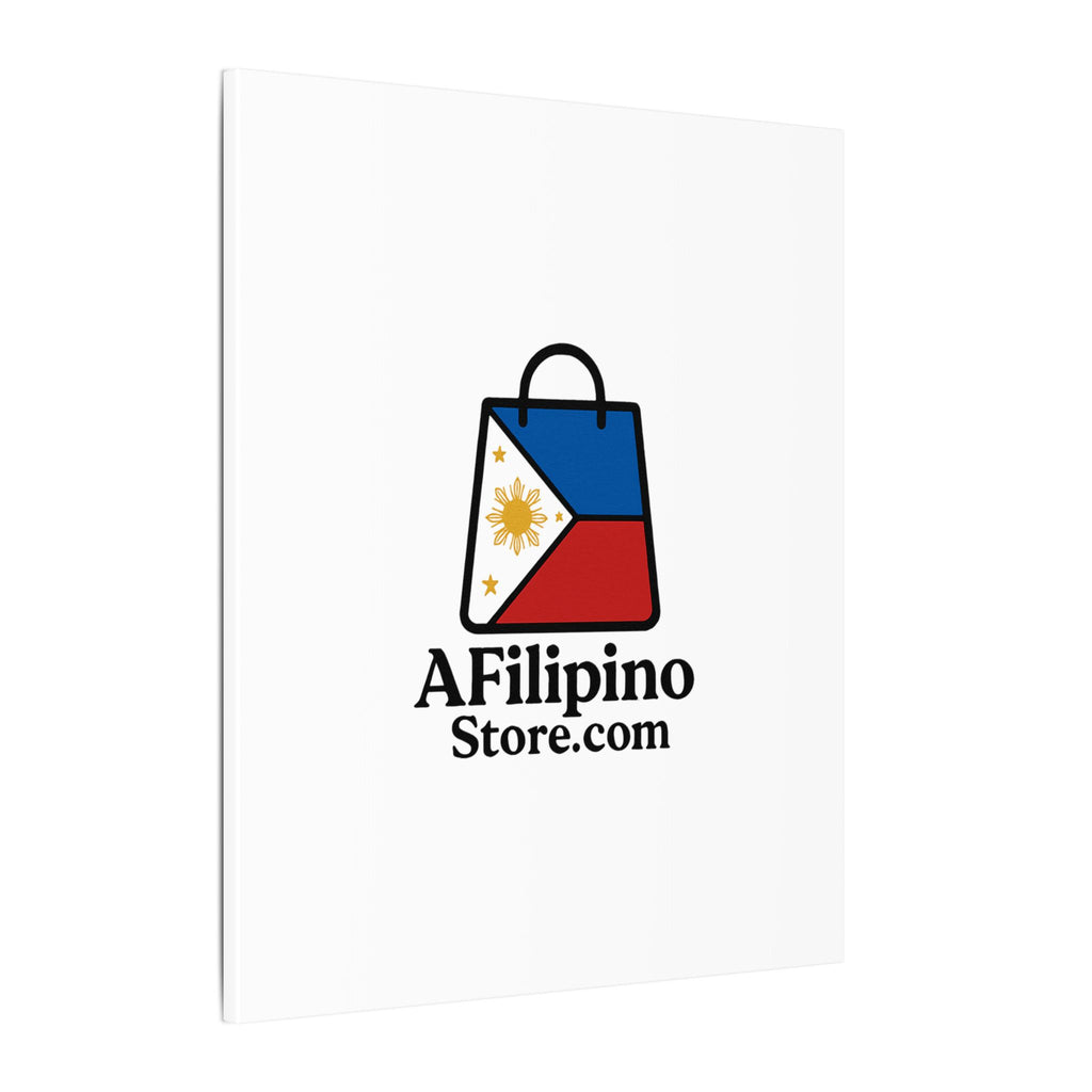 Filipino Flag Tote Logo Canvas Print — AFilipinoStore.com Matte Stretched Wall Art