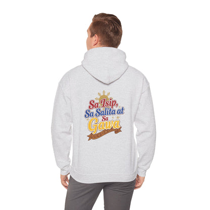 Pinay sa Isip sa Salita at sa Gawa — Filipino Pride Pullover Hoodie