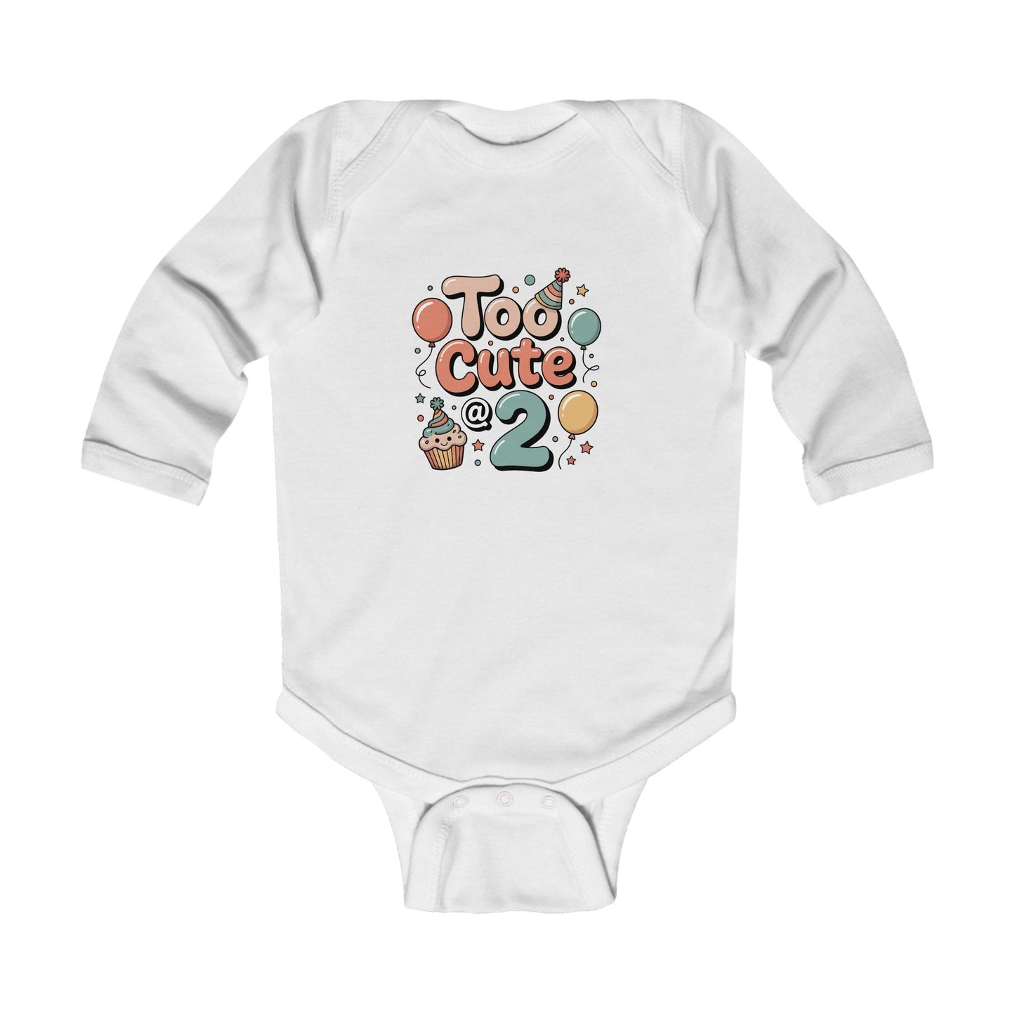 Toddler Birthday Celebration Bodysuit - 'Too Cute @ 2'